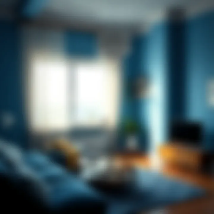 Psychological effects of blue in various settings