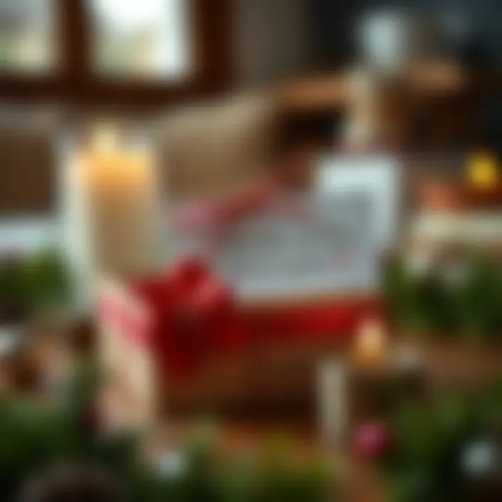 A thoughtful card accompanying a meaningful gift