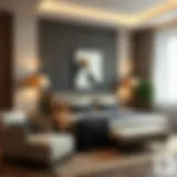 Elegant guest room design with modern decor