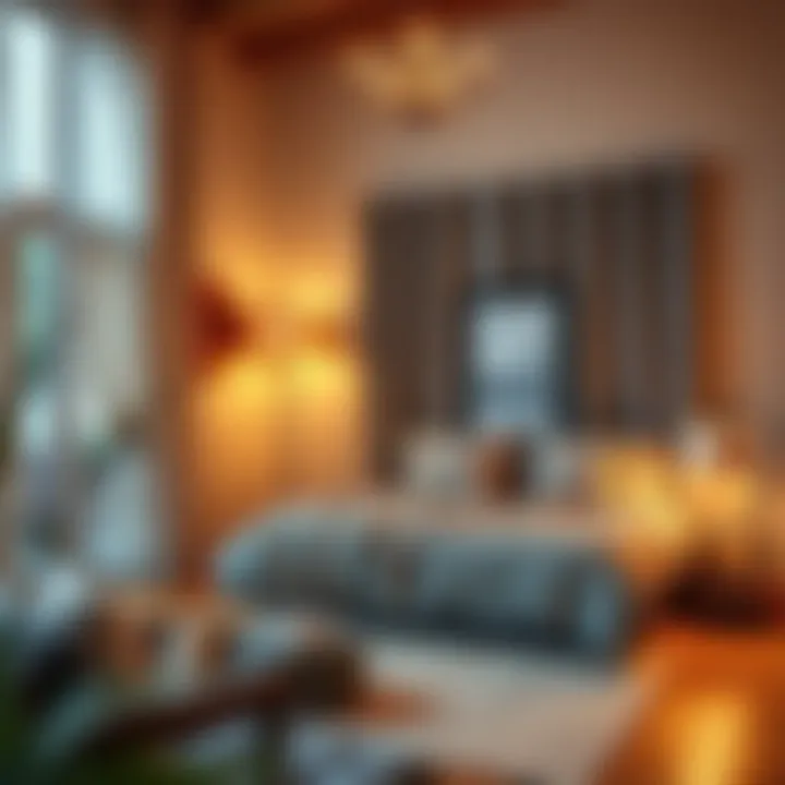 Cozy and inviting guest room atmosphere