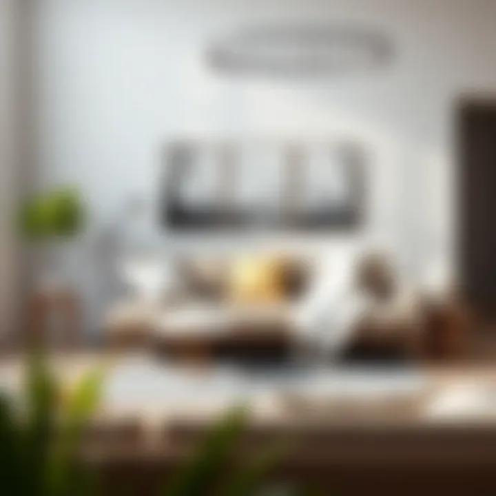 Minimalist design of a modern sofa bed