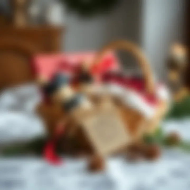 A creative gift basket filled with thoughtful items