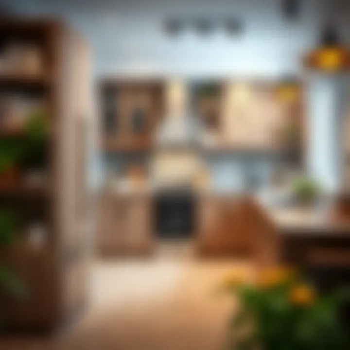 Creative storage solutions in a kitchen