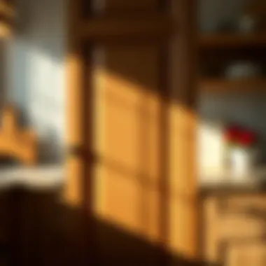 Close-up of a beautifully finished cabinet door