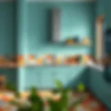 Vibrant kitchen tile colors showcasing different shades