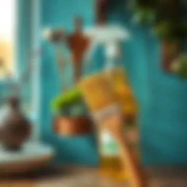 Using natural solvents to clean paint stains