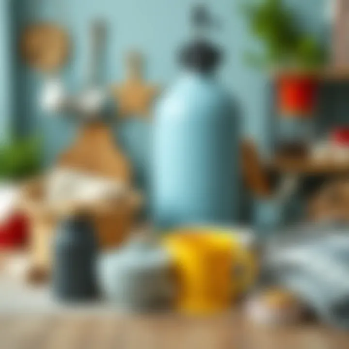 A variety of essential household items for a newlywed couple