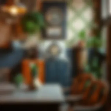 Creative use of vintage materials for home decor