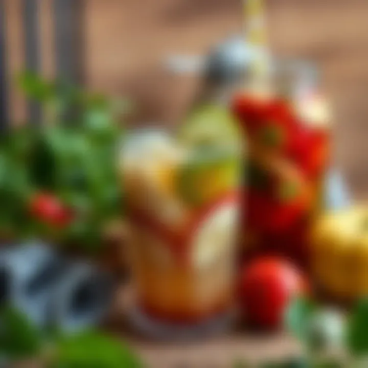 Nutritional Benefits of Pickling Juice Nutritional benefits of consuming pickling juice displayed visually