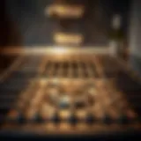 A pristine stove grate after thorough cleaning