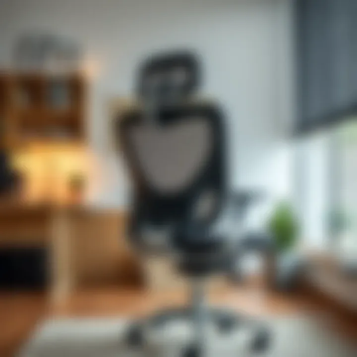 Functional office berjer showcasing ergonomic features