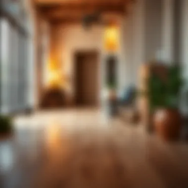 Finished renovated wooden floor