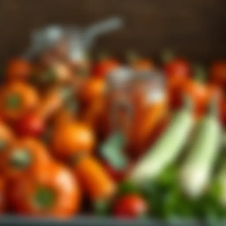 Fresh Vegetables for Pickling A collection of fresh vegetables for pickling