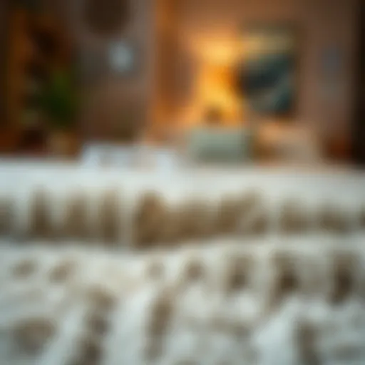 A plush carpet showcasing its texture and design