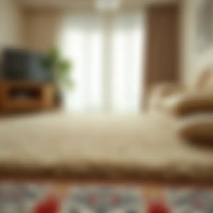 Drying plush carpet properly