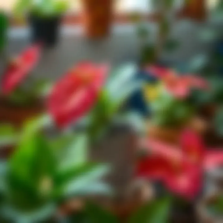 A comparison of different pot materials for growing Anthuriums