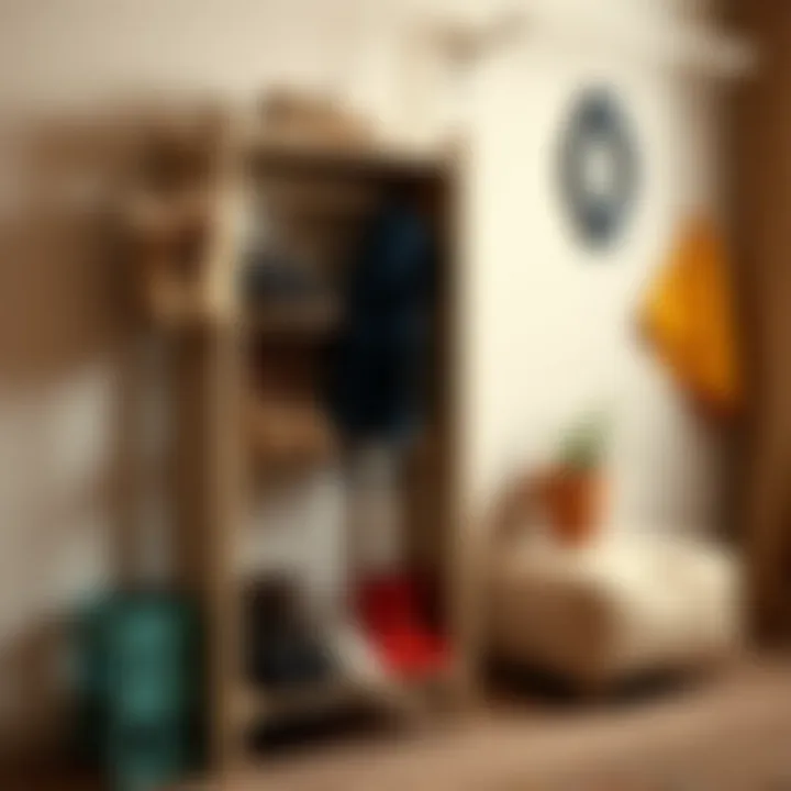 Personalized puff shoe rack showcasing unique customizations