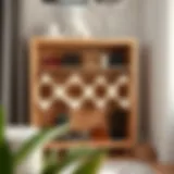 Stylish puff shoe rack enhancing home decor