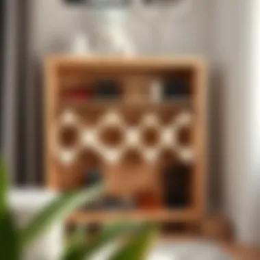 Stylish puff shoe rack enhancing home decor