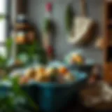 Innovative recycling project showcasing transformed materials