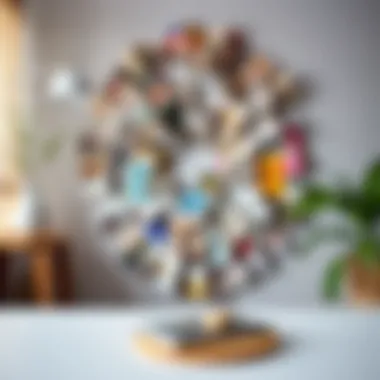 Artistic wall decor from old magazines