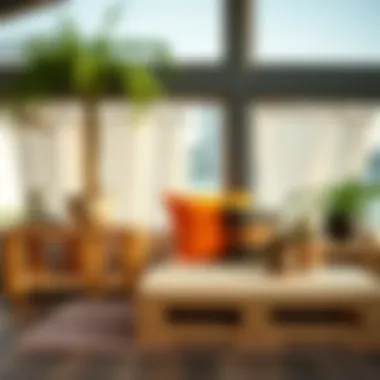 Upcycled furniture from wooden pallets