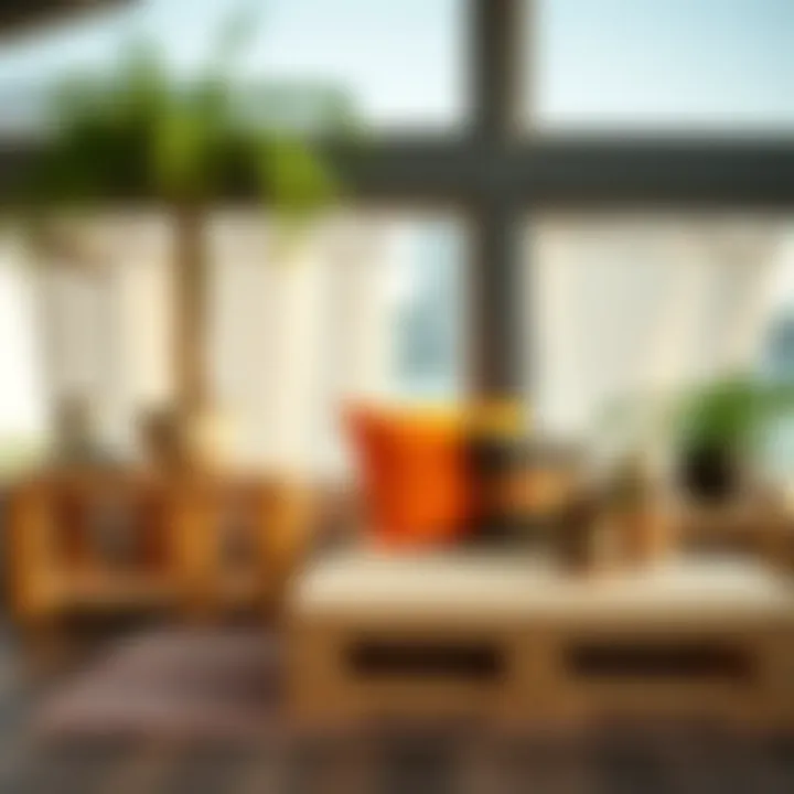 Upcycled furniture from wooden pallets