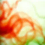 A harmonious blend of red and green colors in an abstract art piece