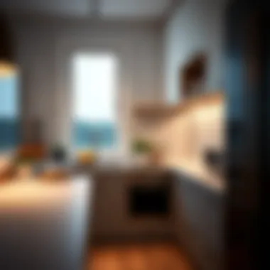 Functional Kitchen Niche Functional niche in a modern kitchen