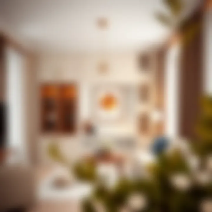 Stylish Living Room Niche Stylish living room showcasing a simple niche