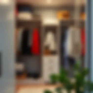 A clean and sanitized wardrobe space