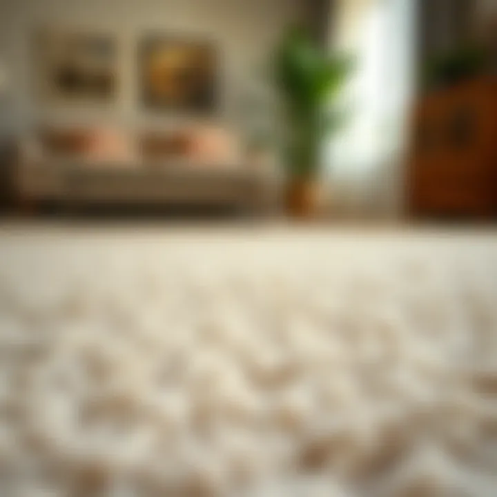Soft texture of a shaggy carpet