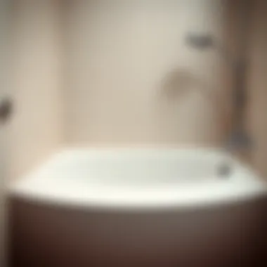 Shimmering shower tray after cleaning