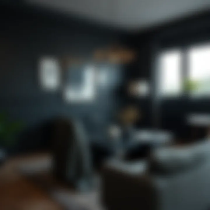 Artistic black-themed DIY project