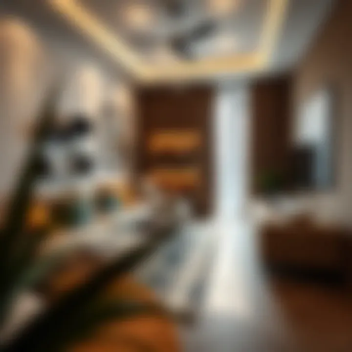 Cozy and stylish small living room with clever space-saving furniture