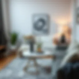 Elegant small living room table with modern design