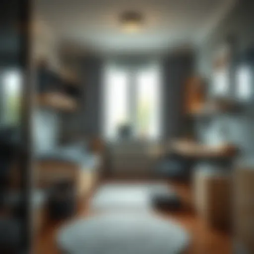 Innovative storage solutions in a compact youth room