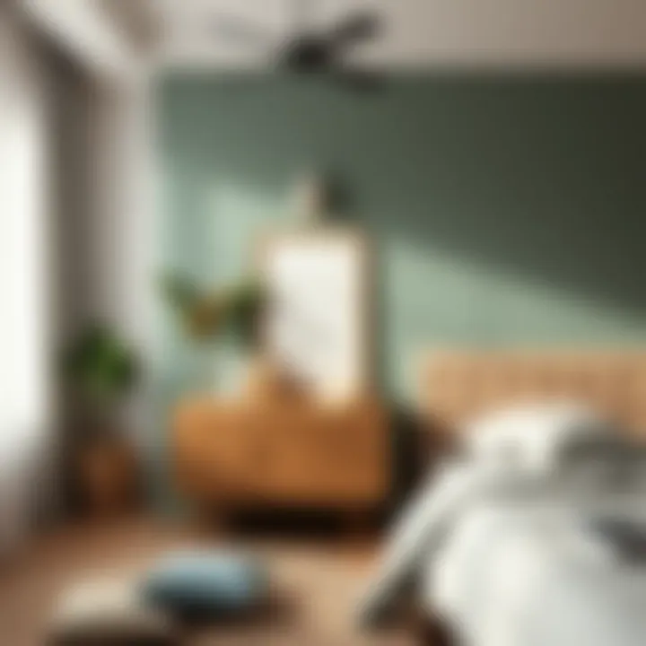 Soothing color scheme in a serene bedroom