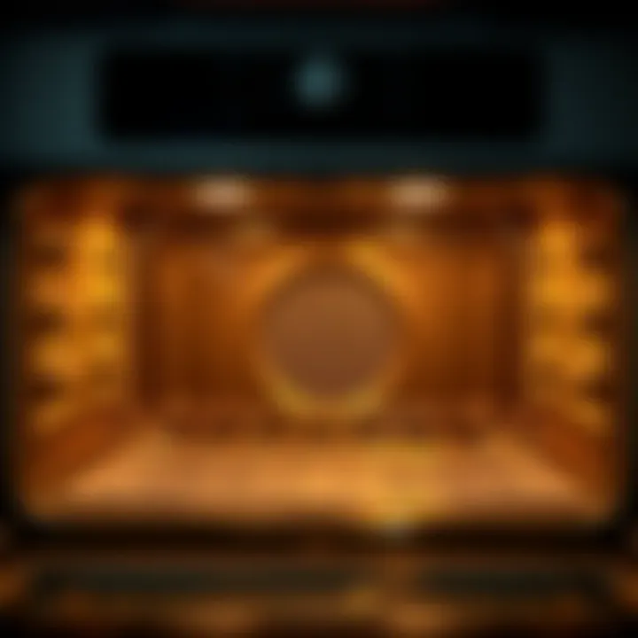 A sparkling clean oven interior