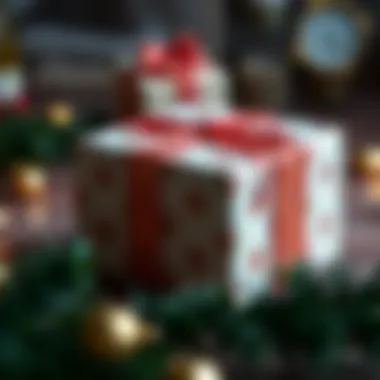 A beautifully wrapped gift box with a personalized touch