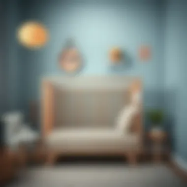 A functional and stylish crib that complements the room's theme