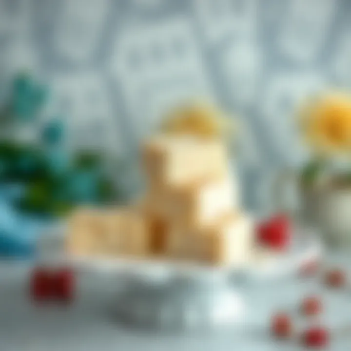 Beautifully presented white chocolate treats