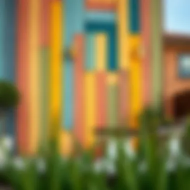 Colorful wooden board transformations