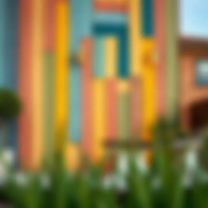 Colorful wooden board transformations