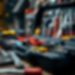 Detailed view of a toolset