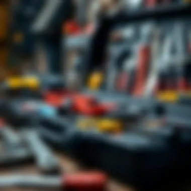 Detailed view of a toolset