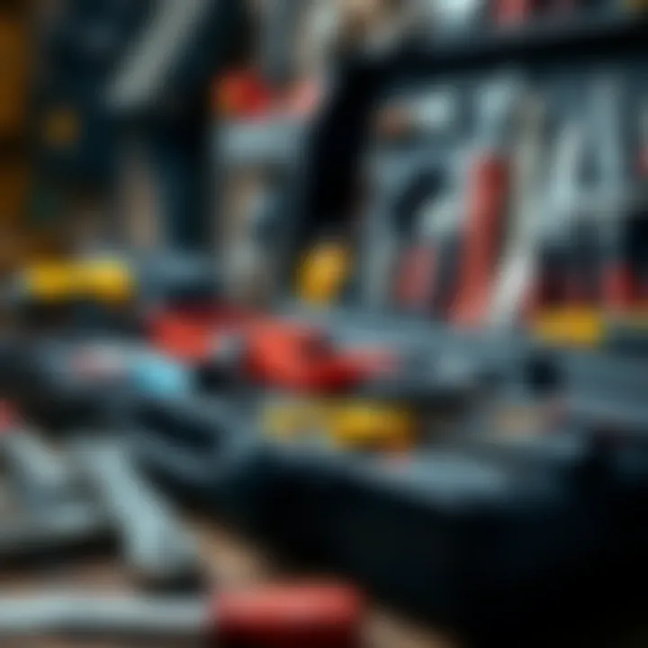 Detailed view of a toolset