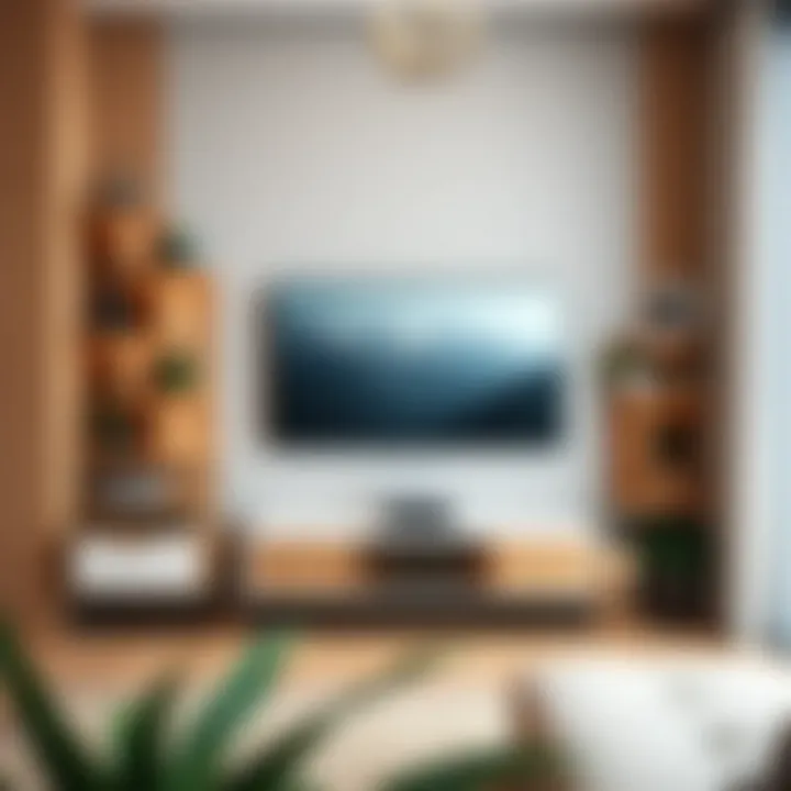 Creative Corner Shelf Arrangement Creative corner shelf arrangement for TV area