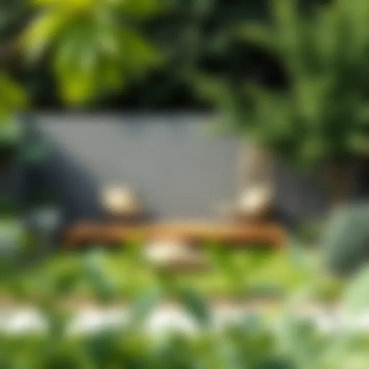 A tranquil garden space embodying minimalism