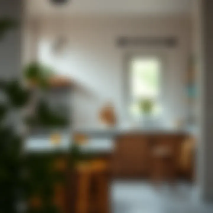 A tranquil minimalist kitchen environment that enhances mental well-being